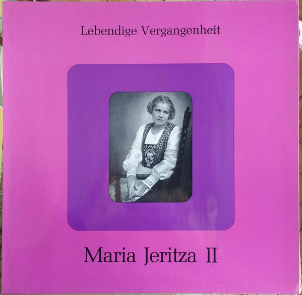 LP Record MARIA JERITZA  Maria Jeritza II LV122 LEBENDIGE VERGA Austria Classical Used