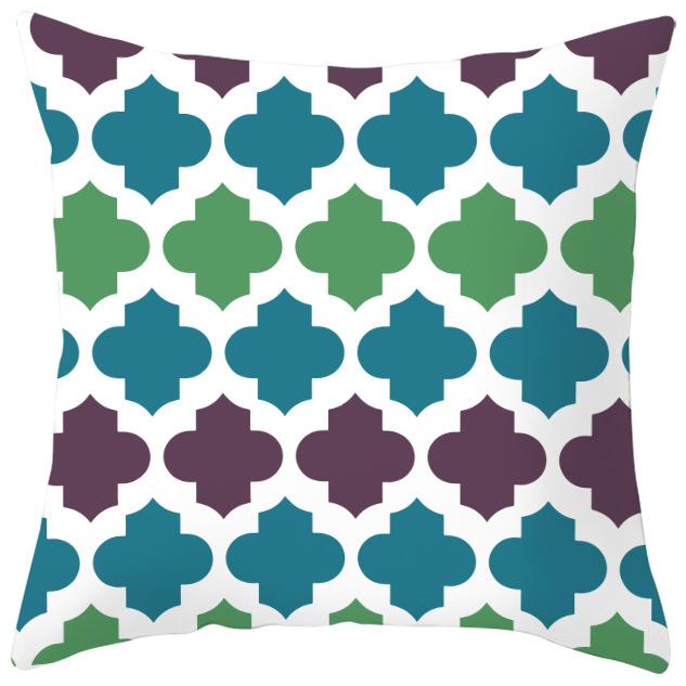 Ethnic Style Four-color Geometric Pillow Cover Car Sofa Pillow Cushion Cover