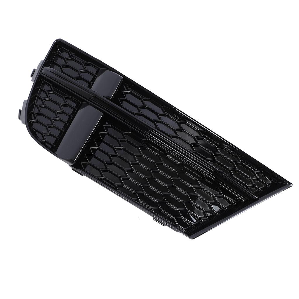 Front Bumper Fog Light Grille Glossy Black Side Bumper Fog Lamp Cooling Air Grill for A3 8v Sedan Sportback Convertible