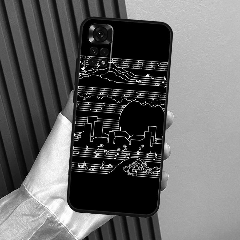 

Music Score Musical Notes Case For Xiaomi Redmi Note 14 Pro 13 12 11 10 15 Pro Plus Redmi 14C 13C 15C 10C 12C 15 Funda Redmi Note 9 Pro