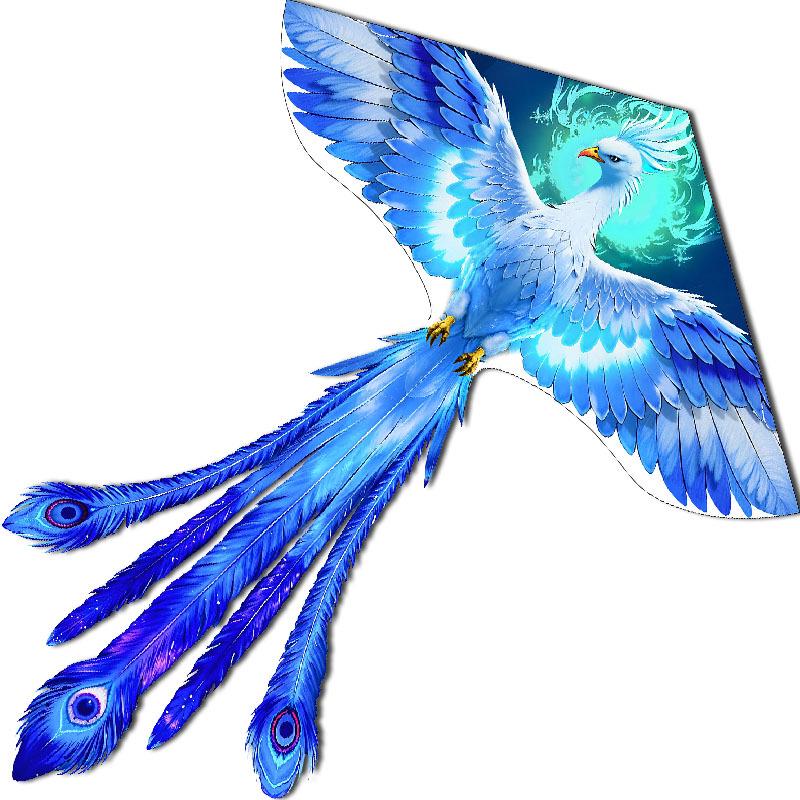 Ice Phoenix Cartoon Peacock Kite - Weifang Animal Bird Design