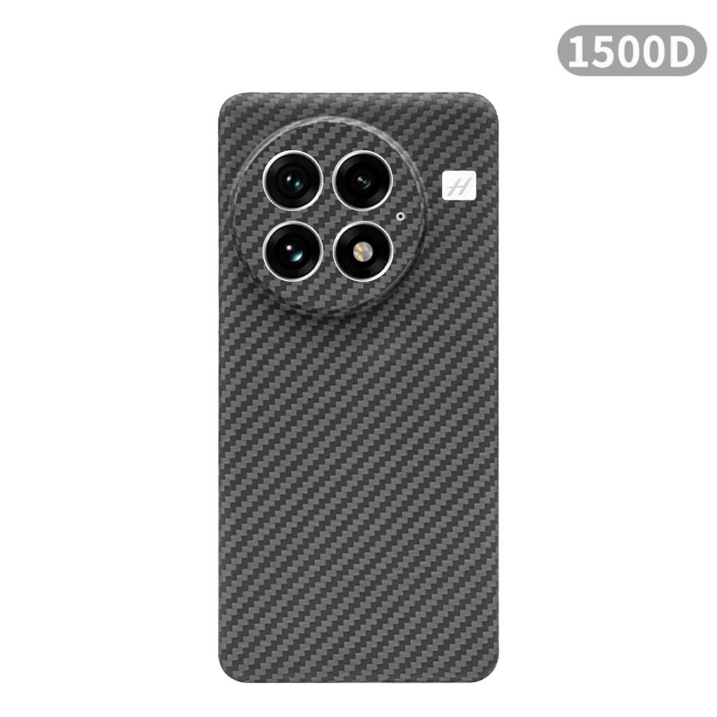 600D Real-thin Carbon Fiber Phone Case for Oneplus 13/13R/OnePlus 13T/13s Case Aramid Fiber Fabric Thinhard Balck Slim Magnetic