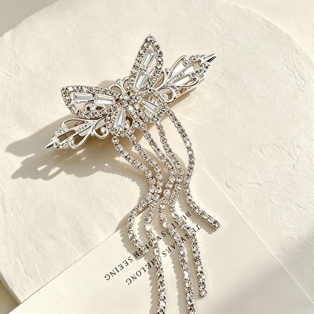 Hollowed-out Butterfly Hairpin Hair Accessory Headpiece Hair Clip Side Parting Ancient-style Fringe Clip Beak Clipper