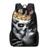 Genți de umăr casual pentru adolescenți, creativ, gotic, cu craniu, ghiozdan, femei, bărbați, rucsacuri de călătorie, rucsac pentru laptop