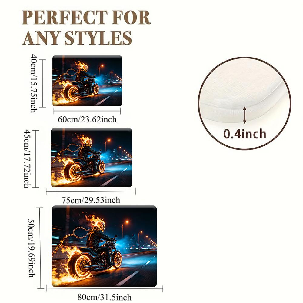 Marvel Has Authorized 1pc Cartoon Printed Floor Mat, Iron Red And Golden Armor Shattered Glass Background Hero Image, Easy to