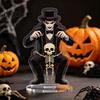Festival Party Favors Halloween Acrylic 2D Flat Tabletop Ornament, Spooky Ghost Pumpkin Castle Desk Decorative Signs Sign for Home Office Table Shelf