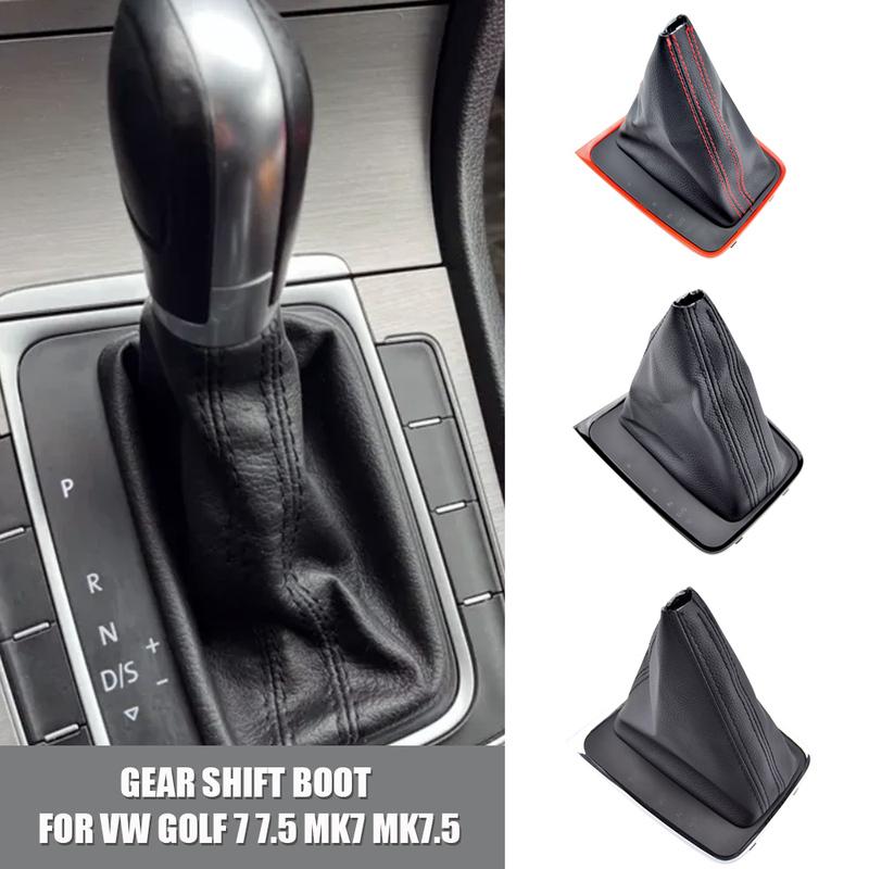 Pro VW Golf 7 7.5 MK7 Auto s levostranným řízením Stylingový Rám Držák Rámeček Řadicí Páky Kožená Manžeta