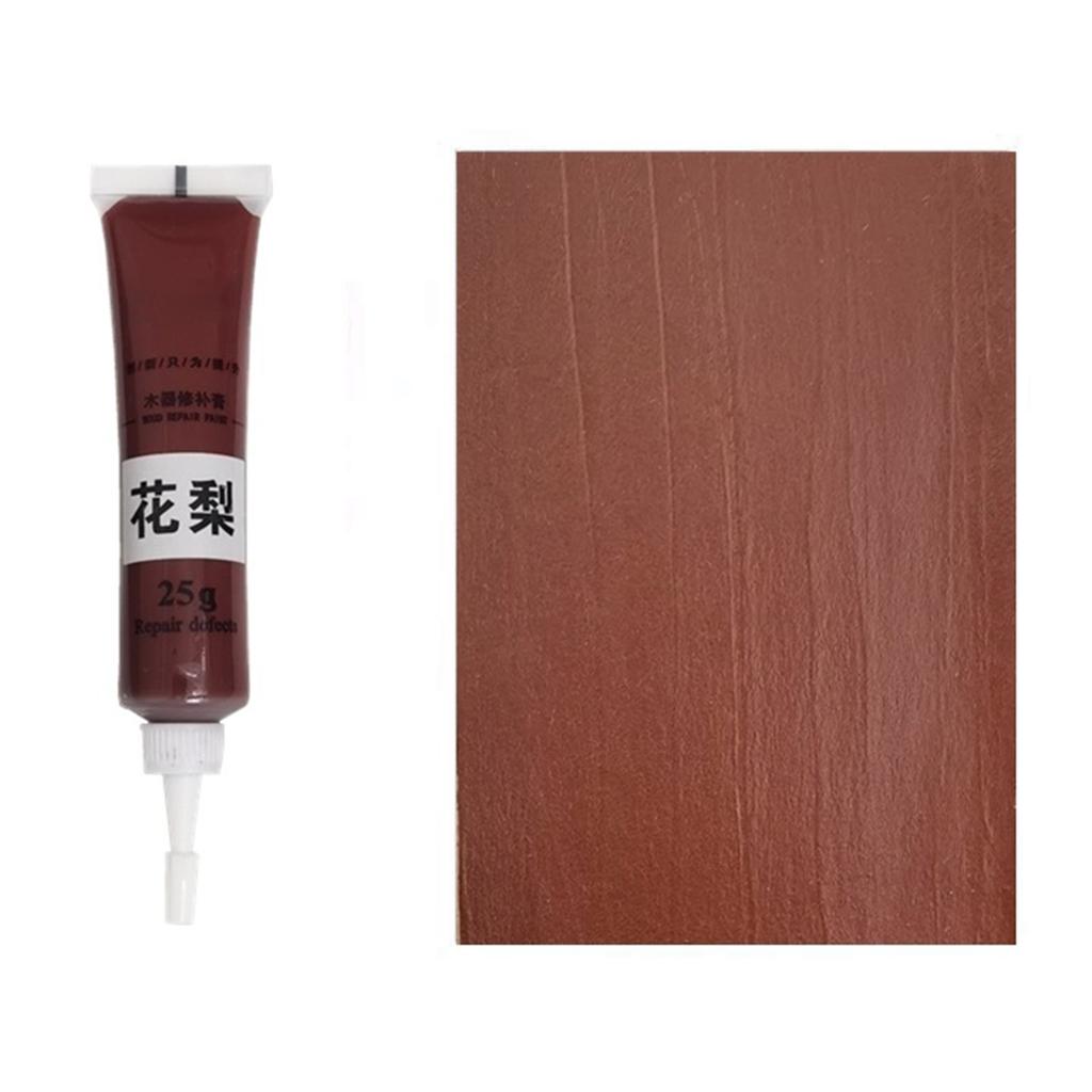 25g Multicolor Wood Repair Paste Multipurpose Floor Scratch Paint Repair Wooden Furniture Refinishing Paint Putty Coating Filler