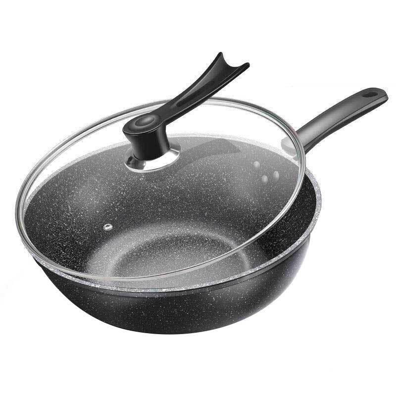 Dian Yi Cai Energy-Gathering Non-stick Wok with Lid