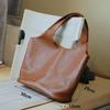 Yogodlns PU Leather Tote Bags For Women Luxury Designer Handbag Purses Large Capacity Underarm Shoulder Bag