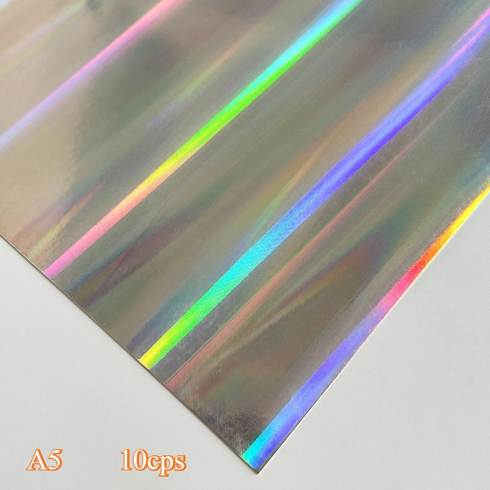 Laser Flash Paper Cross Border Hot SaleColorful ThickLaser Paper Gold SilverCard Paper Craft Paper Aluminum Foil PET MirrorPaper