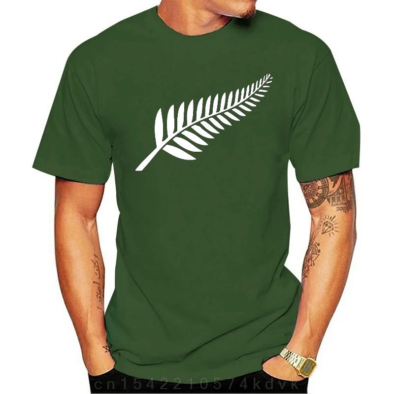 

New Zealand Fern Rugbyed Tt Shirt Kiwi T Shirt Men Women Cartoon Casual Short O-neck Broadcloth Cn(origin) M