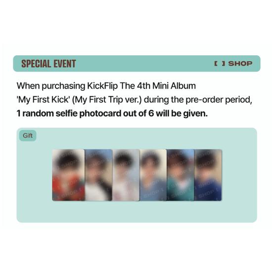 Select POB My First Trip Ver KickFlip 4th Mini Album My First Kick