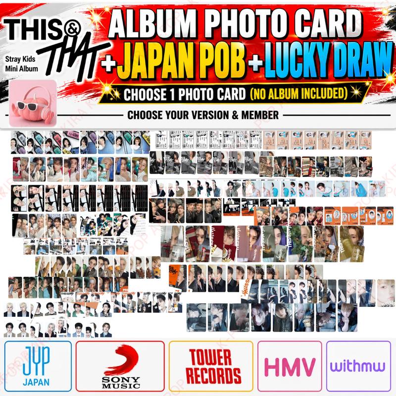 Stray Kids THIS & THAT ALBUM PHOTO CARD / JAPAN POB / LUCKY DRAW / OFFICIAL / Pre-Order