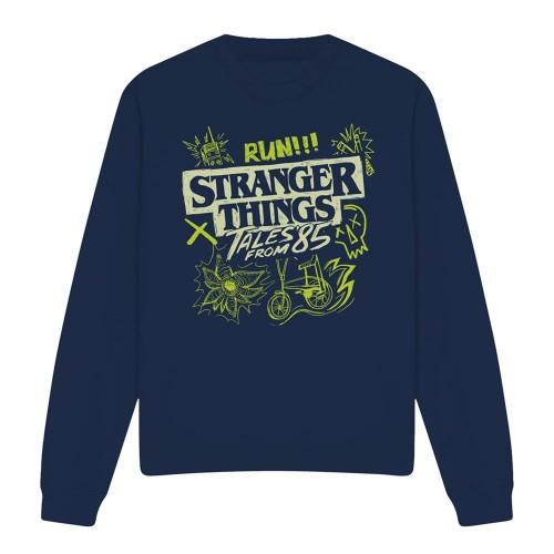 Stranger Things: Tales from ´85 Unisex Adult Graffiti Glow Sweatshirt