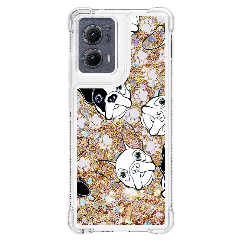 Edge 5G 2024 Case on For Fundas Motorola Edge 2024 Cover Bling Glitter Dynamic Liquid Case For Moto Edge2024 5G Phone Cases Etui