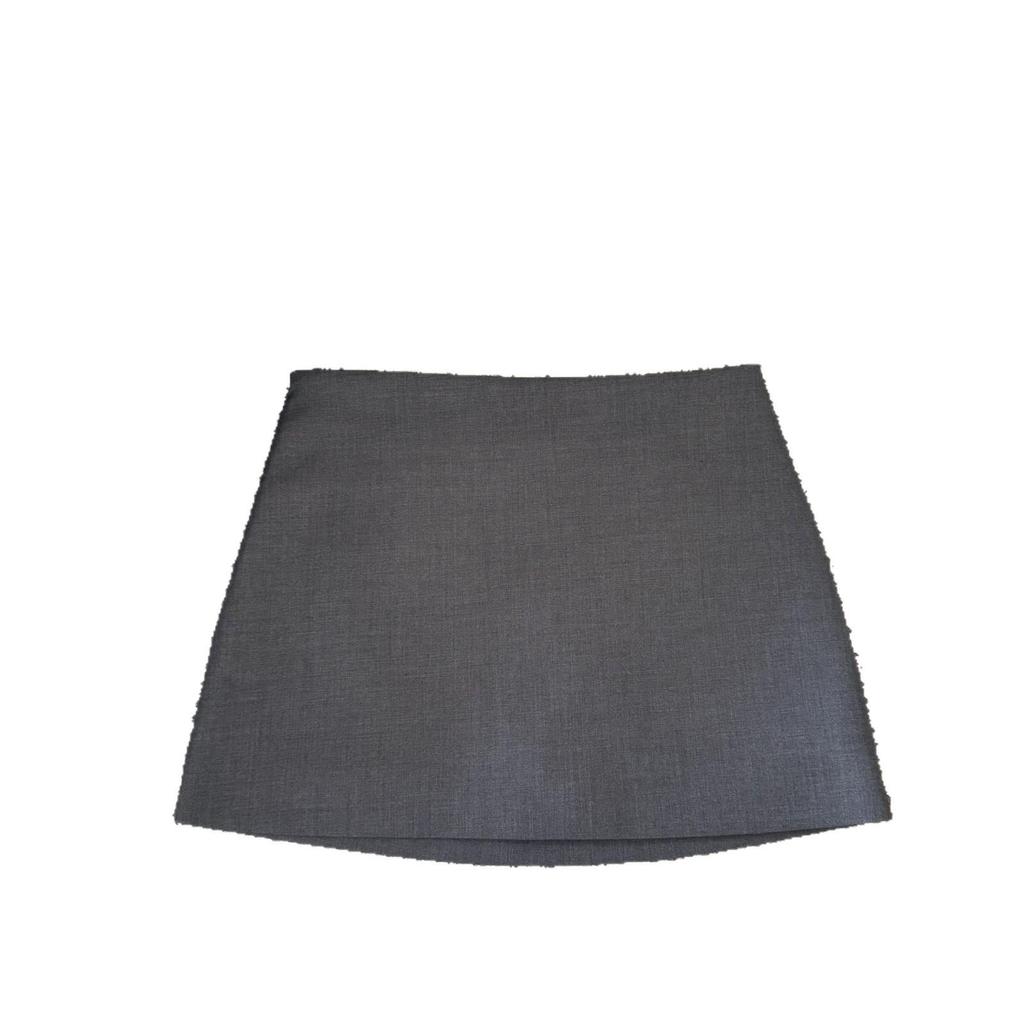 2026 Dámská šedá krátká sukně s vysokým pasem obepínající boky – Jaro/Podzim Pracovní oděv