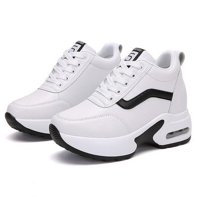 Damenschuhe für Herbst und Winter Neuer Stil mit erhöhter Höhe innen Dicke Sohle Lässiger Trend Schwammkuchenschuhe Sportschuhe Laufschuhe Damenschuhe