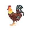 AEE4-Metal Rooster Decor,Yard Chicken Decor,Outdoor Garden Statues, Chicken Sculpture For Backyard Decor & Lawn Ornaments