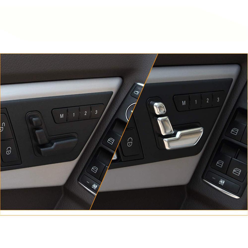 Chrome Door Seat Adjust Button Cover For Mercedes-Benz
