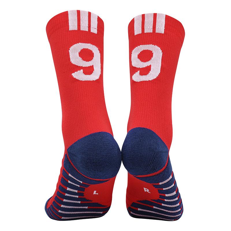 Men's Professional Anti-Slip Mid-Calf Football Socks with Towel Bottom for Training and Casual Sports
