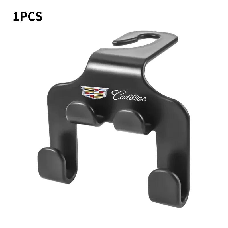 

1/2Pcs Multifunction Car Logo Seat Headrest Hook For Cadillac Emblem ESCALADE ATS BLS CT4 CT6 SRX STS XT4 XT5 SLR XT6 XTS