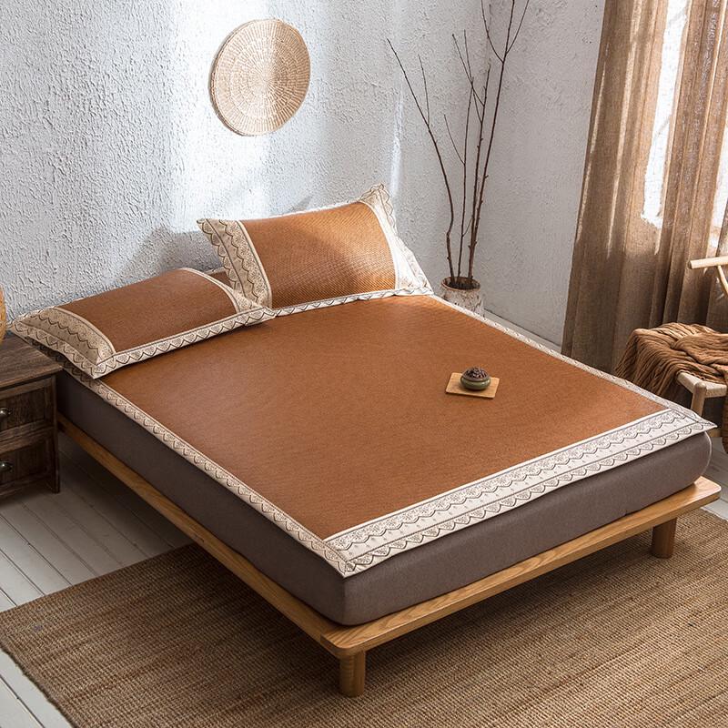 Foldable Rattan Cooling Mat Set