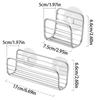Stainless Steel Sink Storage Holder Suction Cup Dishcloth Stand Sponge Drain Rack  Bathroom