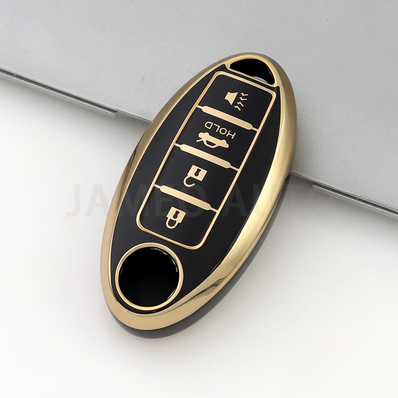 Anti-Scratch TPU Car Key Case For Nissan Sentra Leaf Rogue Sunny Versa Patrol X-Trail Qashqai GT-R Kicks Key Cover for Infiniti