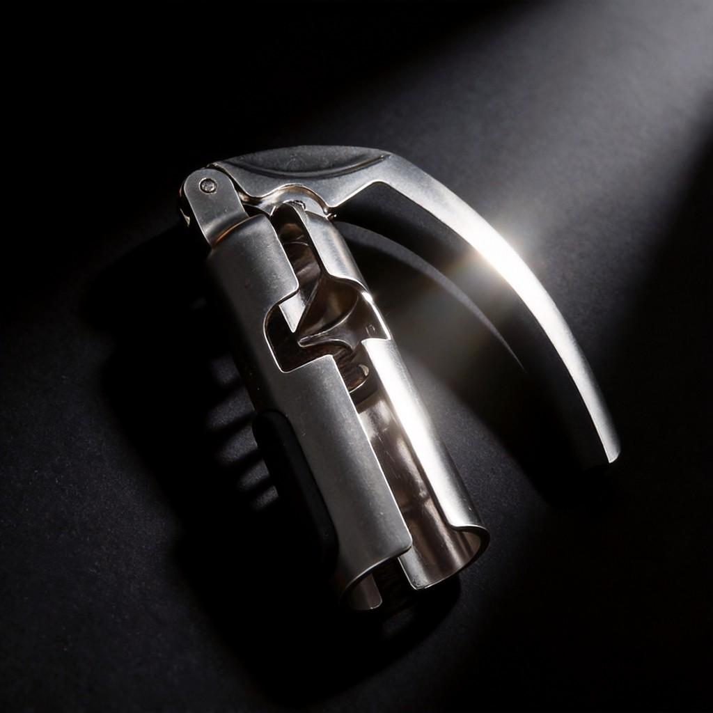 Red Wine Champagne Corkscrew Zinc Alloy Semiauto Wine Opener For Home And Commercial Use
