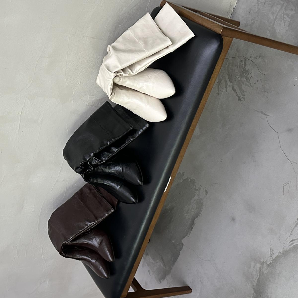 

2025 autumn new thick-soled inner slope heel tall tube thin two wear pleated fashion hot girl but knee boots knight 35