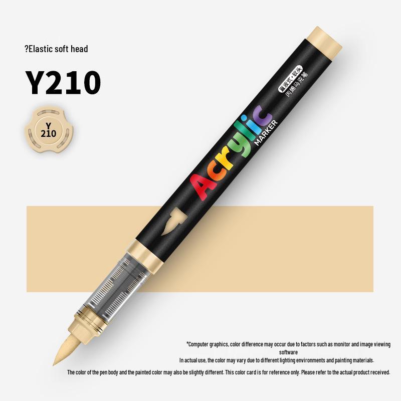60-Color Soft Tip Liquid Ink Acrylic Marker Set for Primary School Art