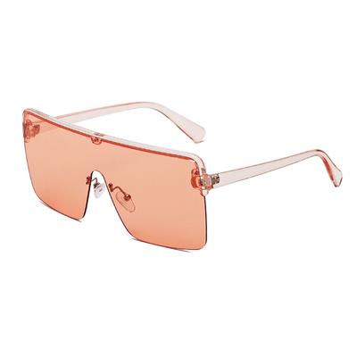 New Large Frame One-piece Sunglasses Fashion Trend Sunglasses Women's Half Frame Gorgeous Glasses