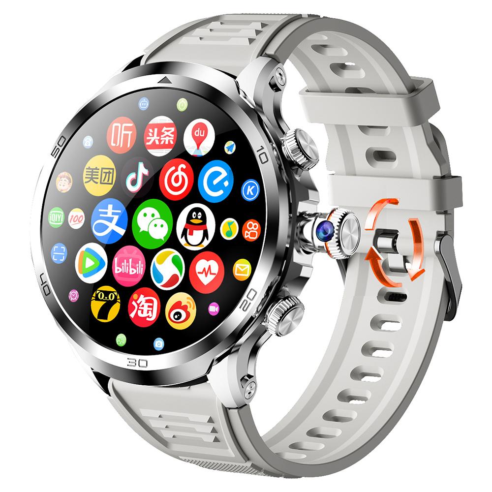 H19 3+32G Montre Intelligente Grand Écran AMOLED 1,75 pouces Caméra Coulissante Réseau 4G Carte SIM Android 8.1 Montre Intelligente
