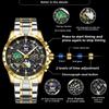 OPK Stainless Steel Waterproof Starry Sky Men's Watch Male Student Luminous Single Calendar Quartz Watch