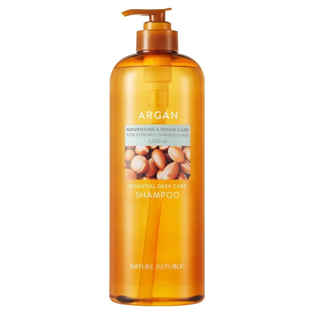 

Nature Republic Argan Essential Deep Care Shampoo Jumbo Size Nourishing & Damage Care 1000ml (1L)