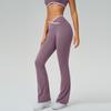 Women's High-Waist Micro-Flare Yoga Pants with European and American Style