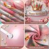 Birthday Celebration Display Pink Theme Luxury Birthday Banner Princess Birthday Backdrop Luxury