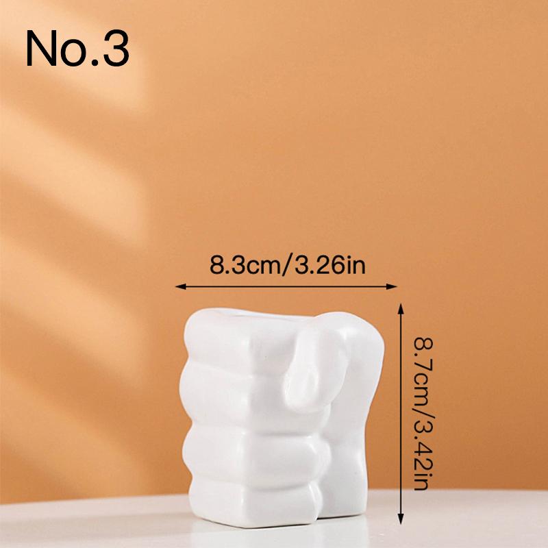 Kreative Faustvase, Keramik, Hydrokulturvase, Blumenarrangement, Heimdekoration, Desktop-Ornamente, Gartendekoration