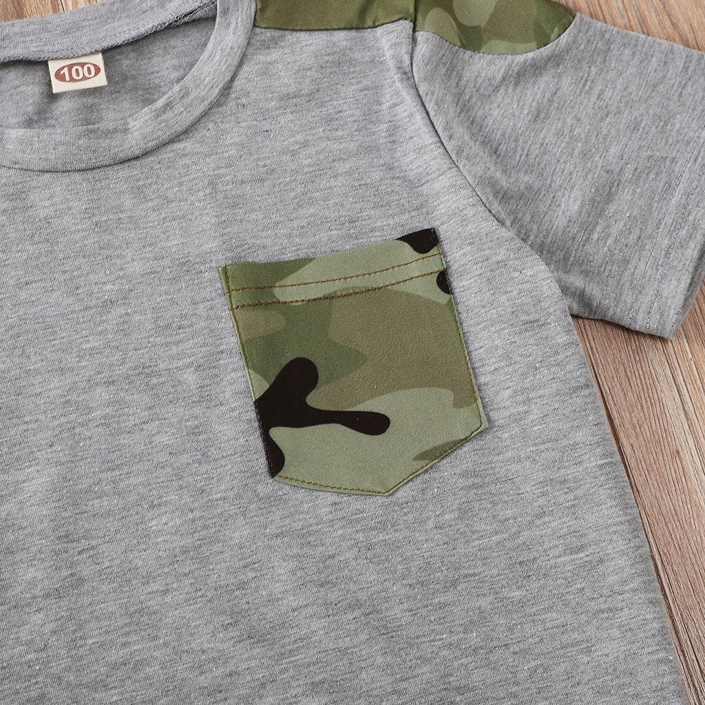 Cheap Boys Summer Fashion Top Short Sleeves Camouflage Shirt Children ...