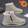 Schneestiefel Winter Neu Gepolstert Verdickt Baumwollstiefel Weiche Sohle Fell Integriert Kälteschutz Warme Schuhe