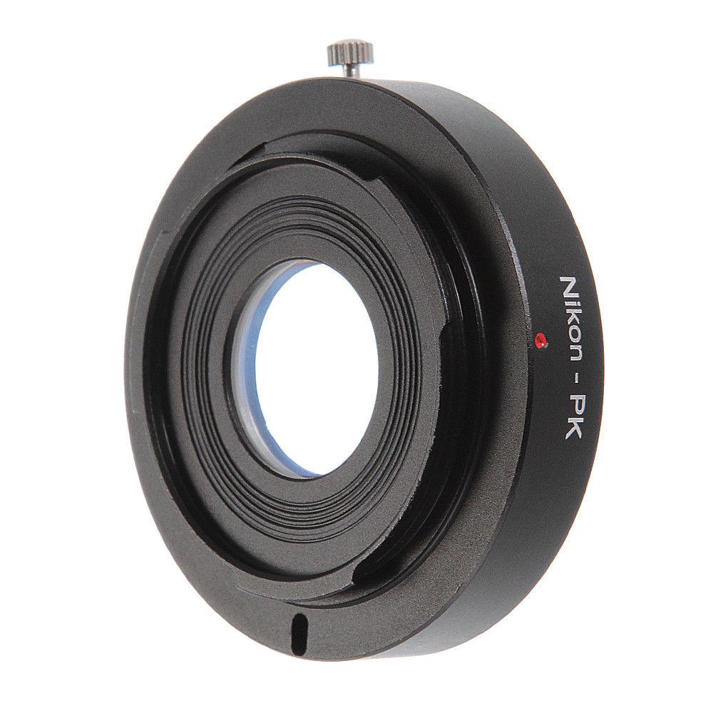 Adapterring Unendlichfokus mit Glas für Nikon F AI Bajonettobjektiv zu Pentax PK K K110D K200D K20D Kamera