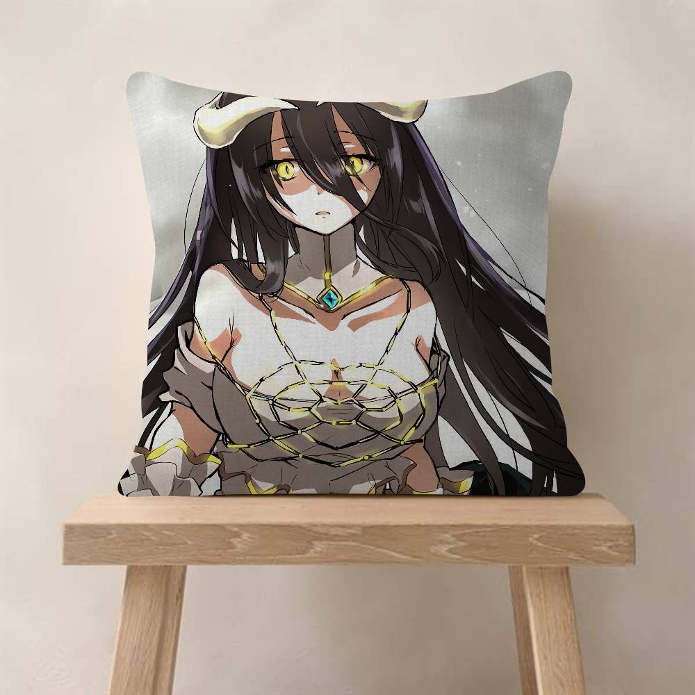 Anime A-Albedo Overlord Pillow Cover Sofa Cushion Cover Home Room Decoration Children Gift