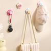 Dopamine Flower Suction Cup Hook Cute Floral Heavy Duty Hanger No Punch for Dorm Entryway Bathroom Kitchen Wall Storage