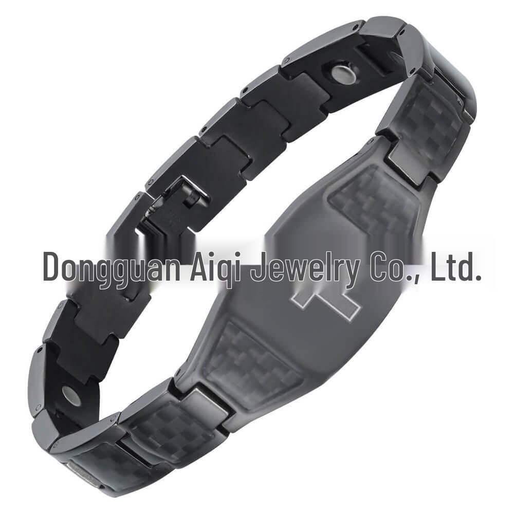 Herren 4-in-1 Magnetisches Titan- & Edelstahl Germanium Energiearmband