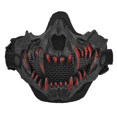 Military  Paintball Mask Tusk Metal Steel Mesh Mask CS Wargame Field Hunting Protective Shooting Masks