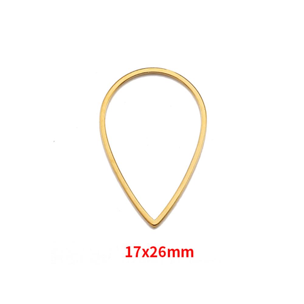 20pcs Stainless Steel Frames Charms DIY Resin Earring Pendants Base Geometry Hexagon Blank Bezel for Jewelry Making DIY Findings