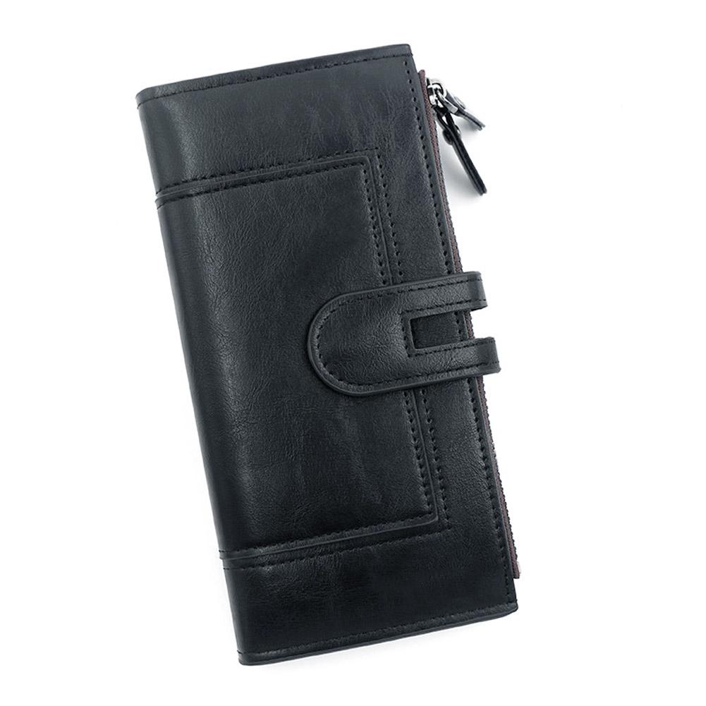 Fashionable New Women's Long Wallet, European and American Fashion Phone Bag, PU Leather Multi Card Carrying Bag