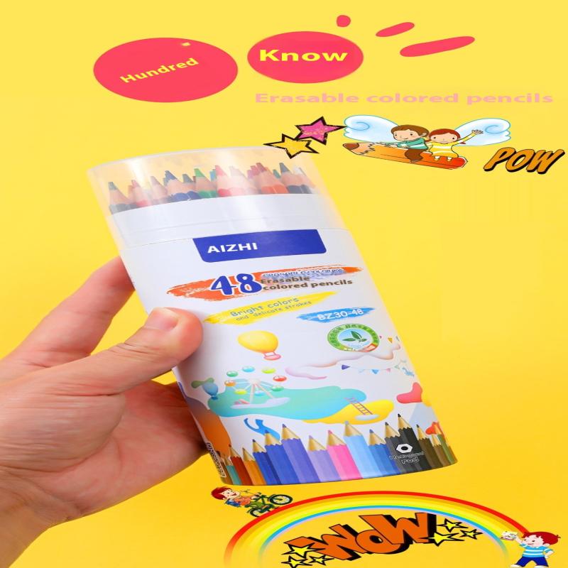 Water-Soluble Colored Lead, Erasable Colored Pencil, Art Student Professional Oil Pencil, Brush Set, Painting Stationery