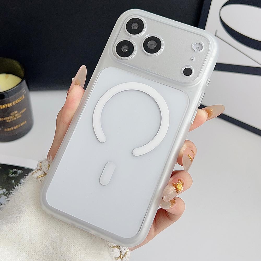Transparent Shockproof Magnetic Case For For Iphone 17 Air 16 1 14 13 Pro Max Camera Protection For Magasfe Wireless Charge Cover